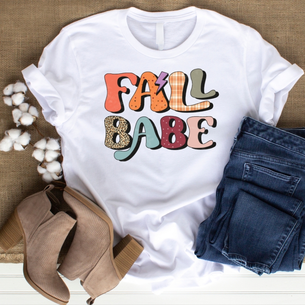 Fall babe dtf transfer